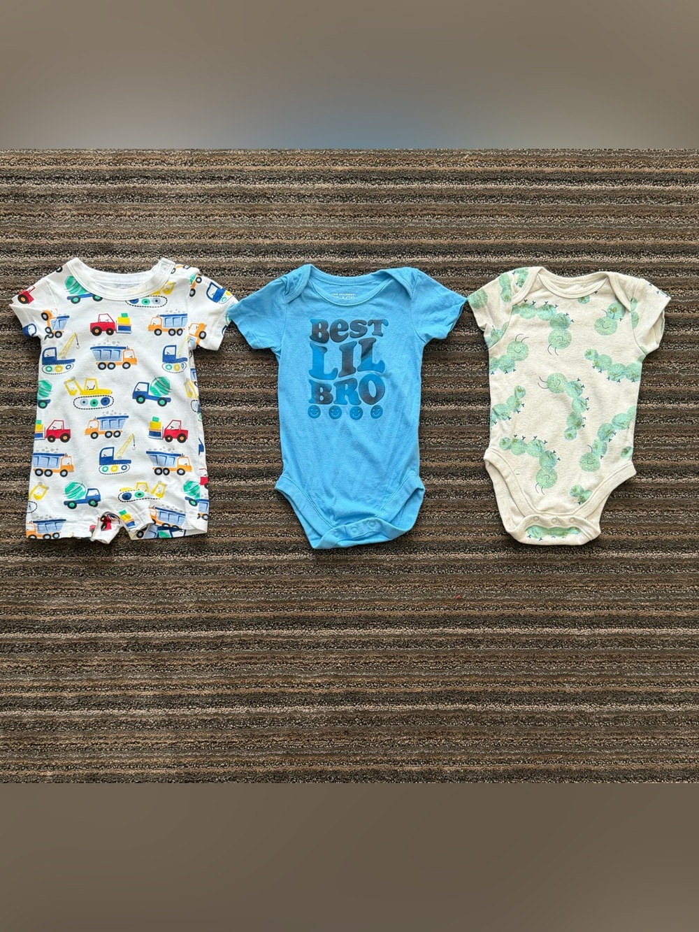 The Children's Place Baby Short Sleeve Graphic Bodysuit Romper